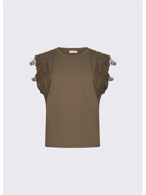 T-shirt woman green LIU JO | WA6311J3885/90822